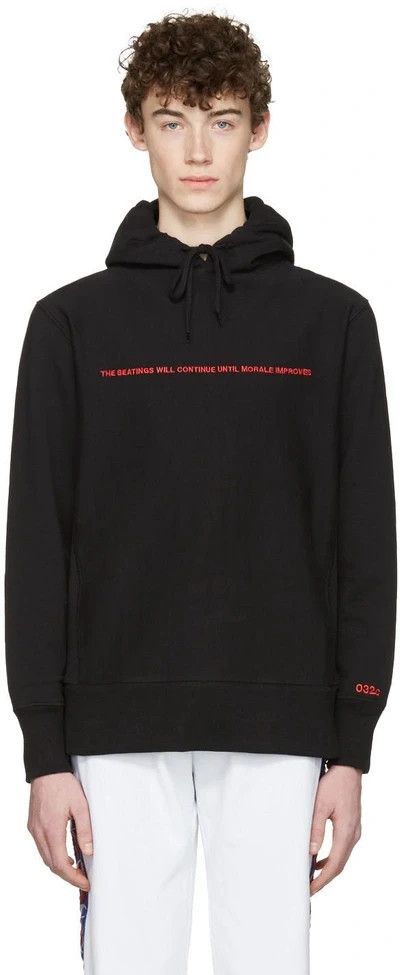 032c 032c The Beatings Will Continue Hoodie Size S Mens Black Size US S / EU 44-46 / 1 - 1 Thumbnail