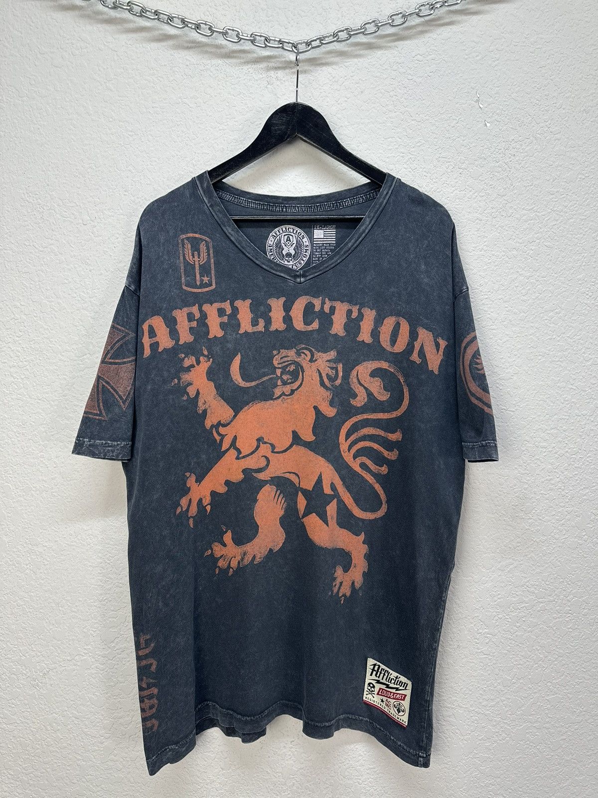 Affliction × Harley Davidson × Tapout Vintage Affliction Reversible Skull Hoodie Tapout Dead Y2K Size US XXL / EU 58 / 5 - 1 Thumbnail