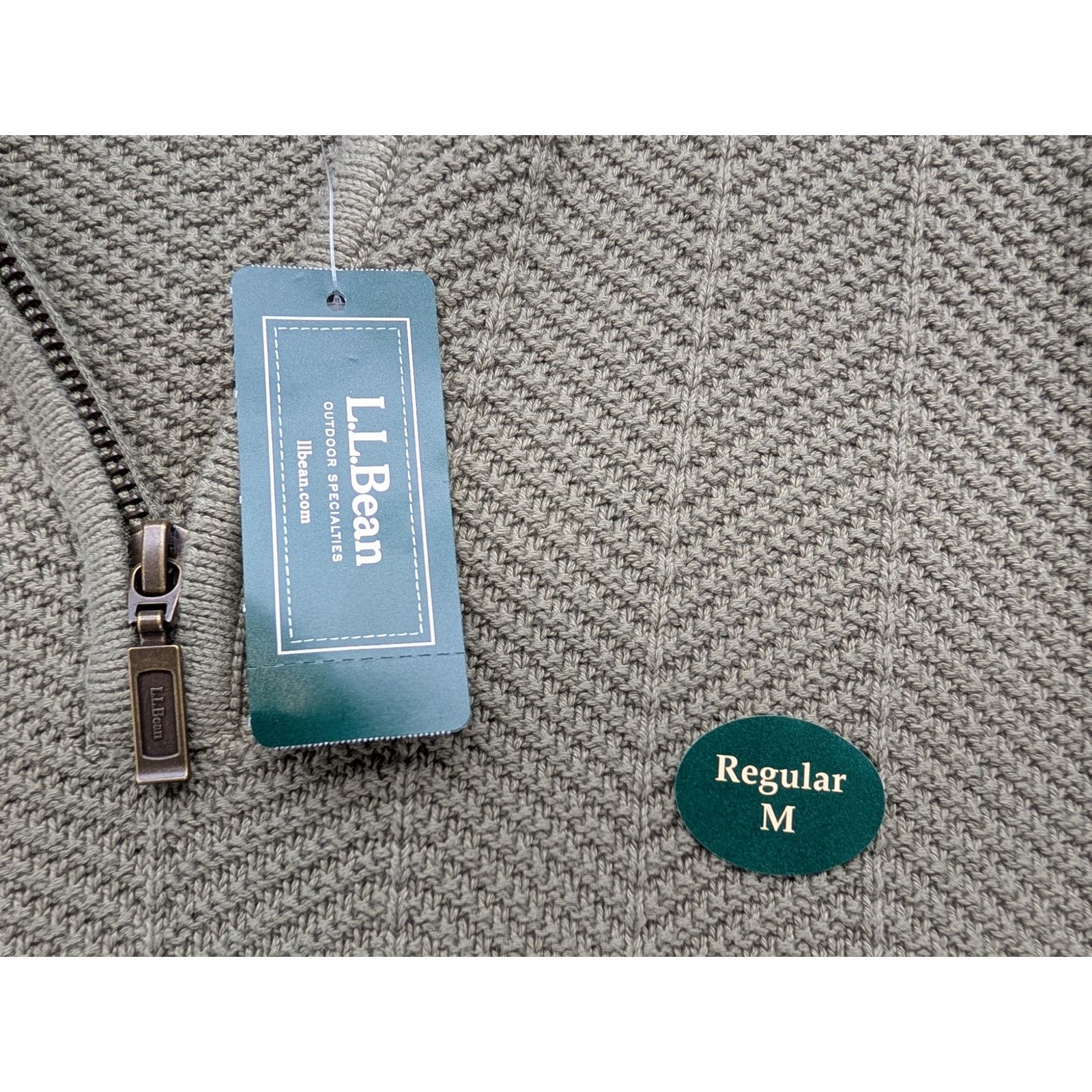 L.L. Bean NWT L.L.Bean Men's Sunwashed Textured Cotton Sweaterl.l. Size US M / EU 48-50 / 2 - 3 Thumbnail