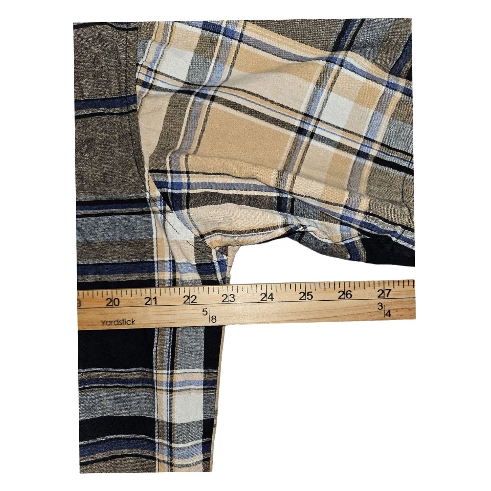 Wrangler Wrangler Western Shirt Large Plaid Cowboy Pearl Snap Short Sleeve Men's Size US L / EU 52-54 / 3 - 3 Thumbnail