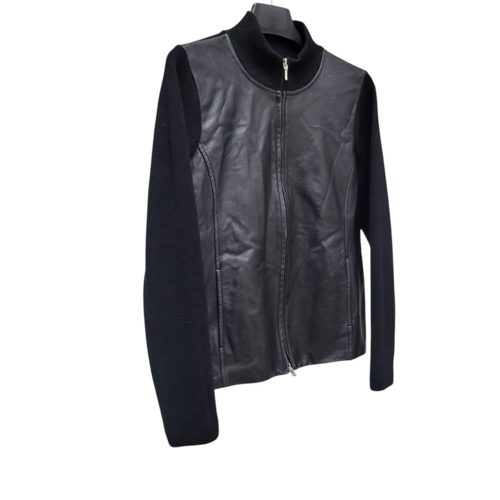 Pendleton PENDLETON 100% Leather & Merino Wool Long-Sleeves Full-Zip Size M / US 6-8 / IT 42-44 - 6 Thumbnail