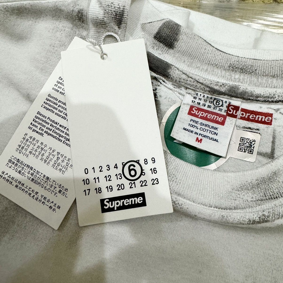 Maison Margiela × Supreme SUPREME X MAISON MARGIELA 'MM6 Box Logo' S/S '24 Tee NEW! Size US M / EU 48-50 / 2 - 8 Thumbnail