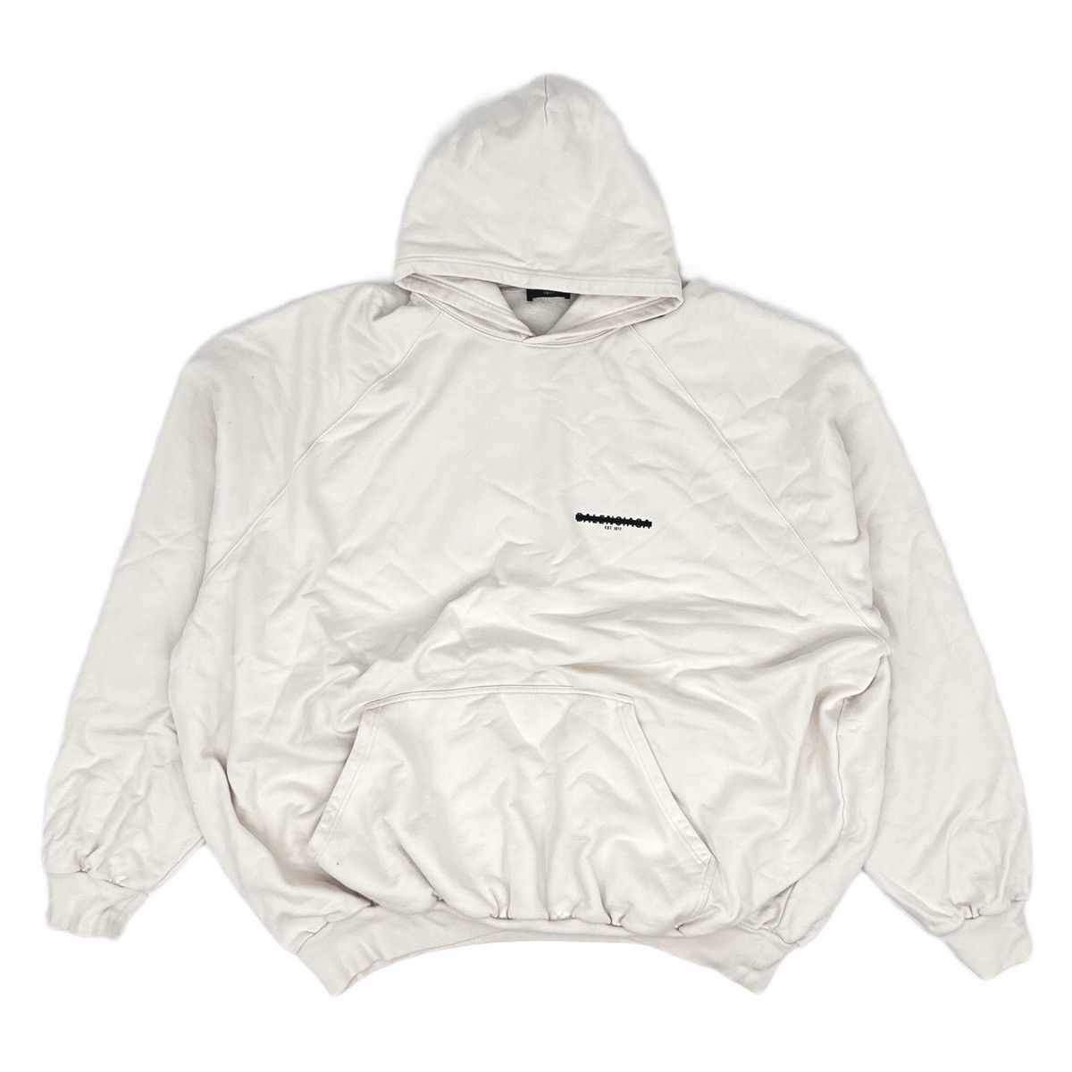 Balenciaga Balenciaga Strike 1917 Logo Oversized Hoodie Size US M / EU 48-50 / 2 - 2 Thumbnail