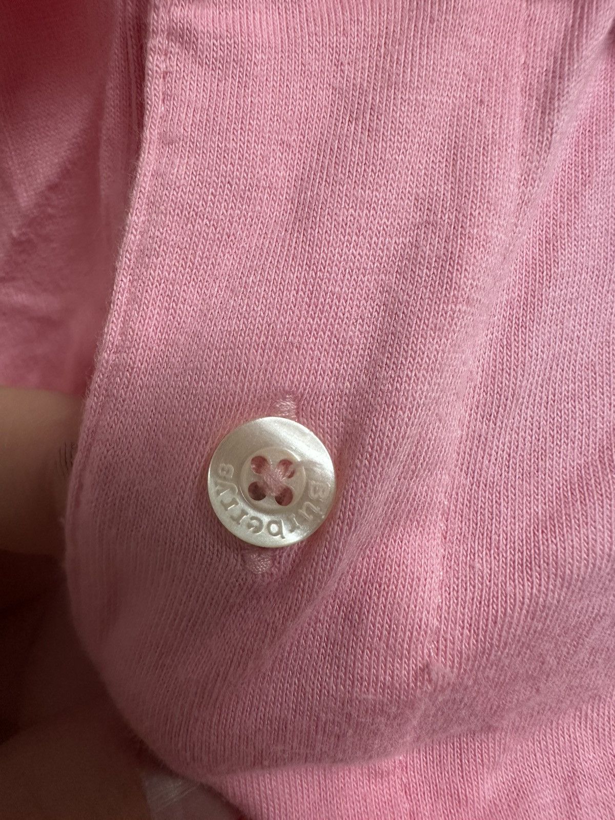 Burberry × Vintage Vintage Burberry Luxury Polo T-Shirt pink made in USA Size US S / EU 44-46 / 1 - 5 Thumbnail