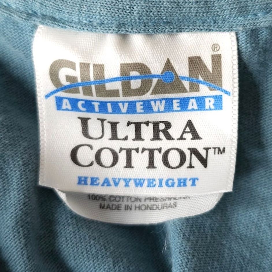 Gildan VINTAGE Gildan T-Shirt Mens Medium Blue Short Sleeve Crew Neck Size US M / EU 48-50 / 2 - 6 Thumbnail