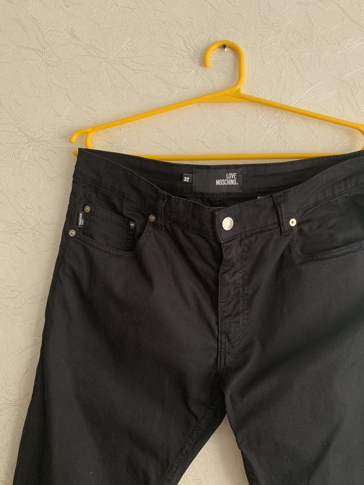 Moschino Love Moschino Black Cotton Men’s Skinny Pants Size 32 Size US 32 / EU 48 - 4 Thumbnail