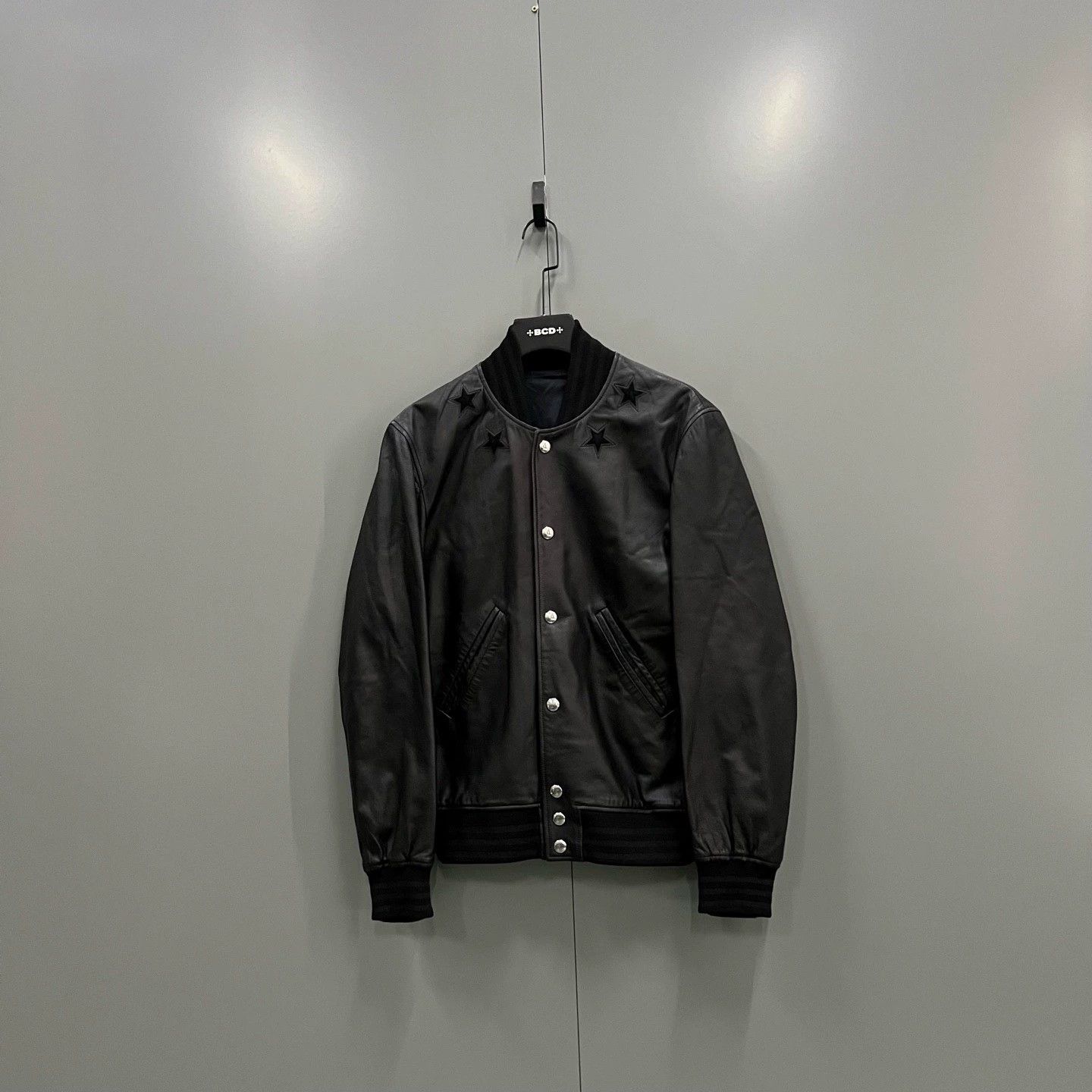 Givenchy Black Star Collar Leather Jacket