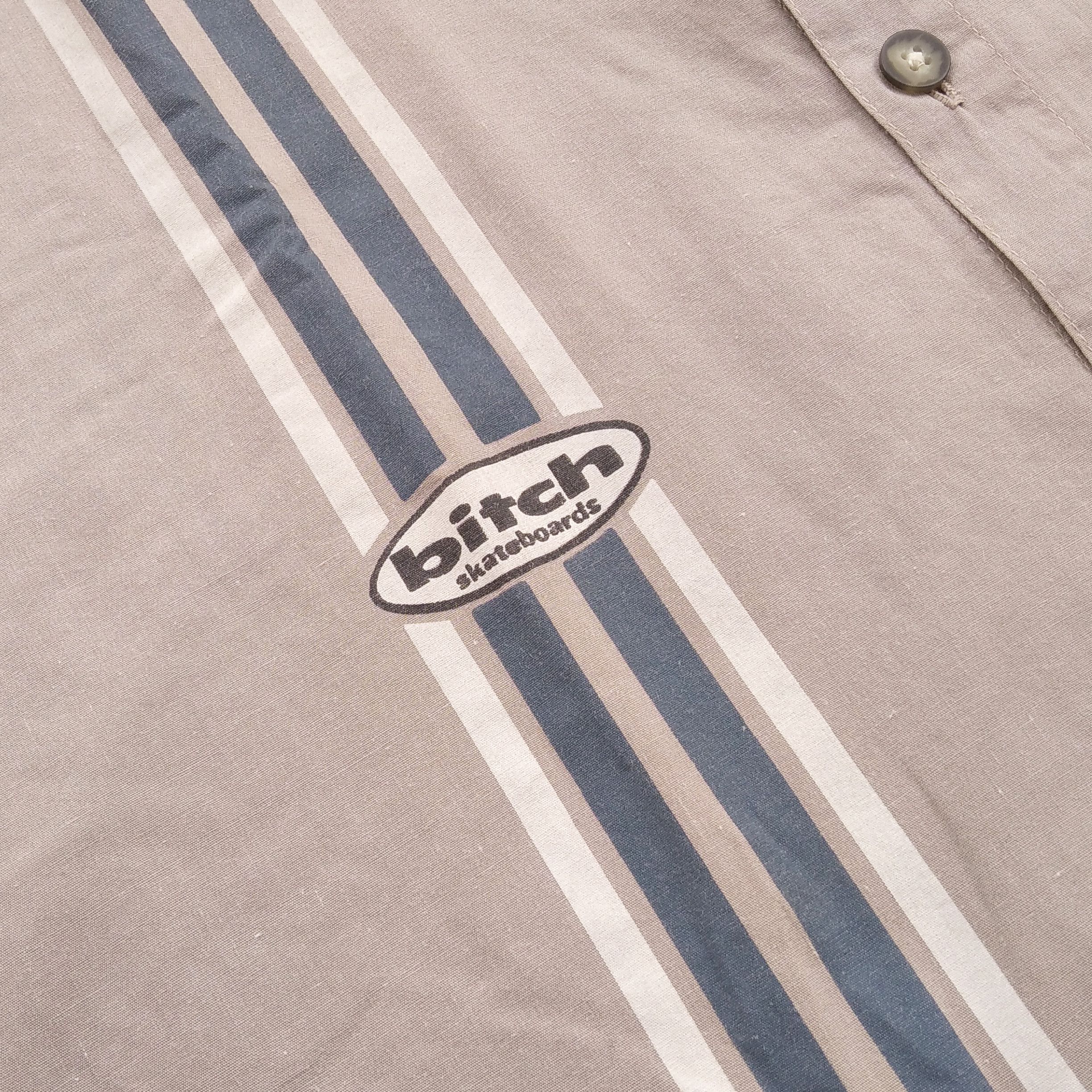 4GSELLER Vintage 90s BITCH SKATEBOARDS Open Collar Shirt Size US M / EU 48-50 / 2 - 4 Thumbnail