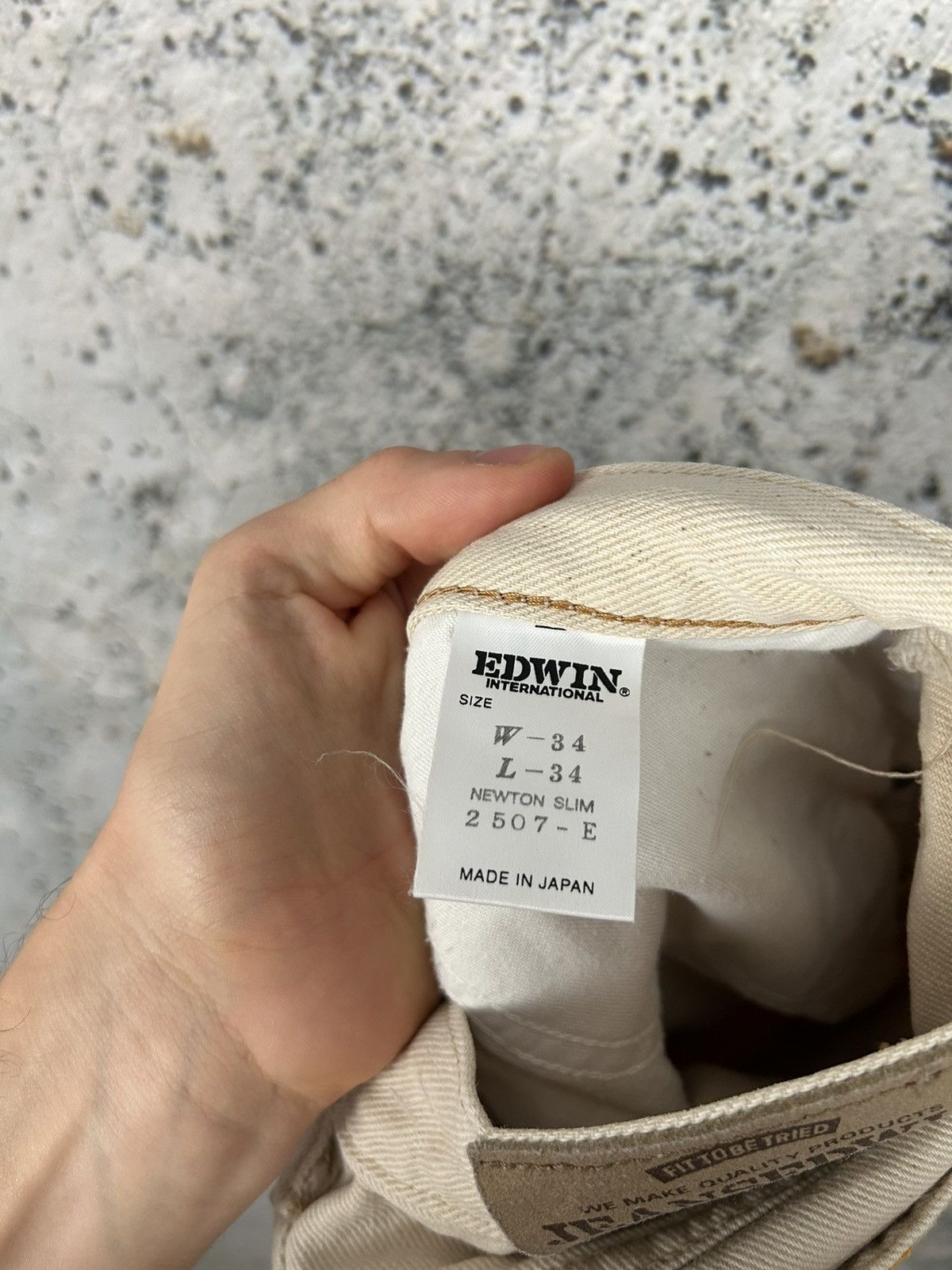 Edwin Vintage Edwin Made in Japan Beige Denim Pants Jeans Size US 34 / EU 50 - 8 Thumbnail