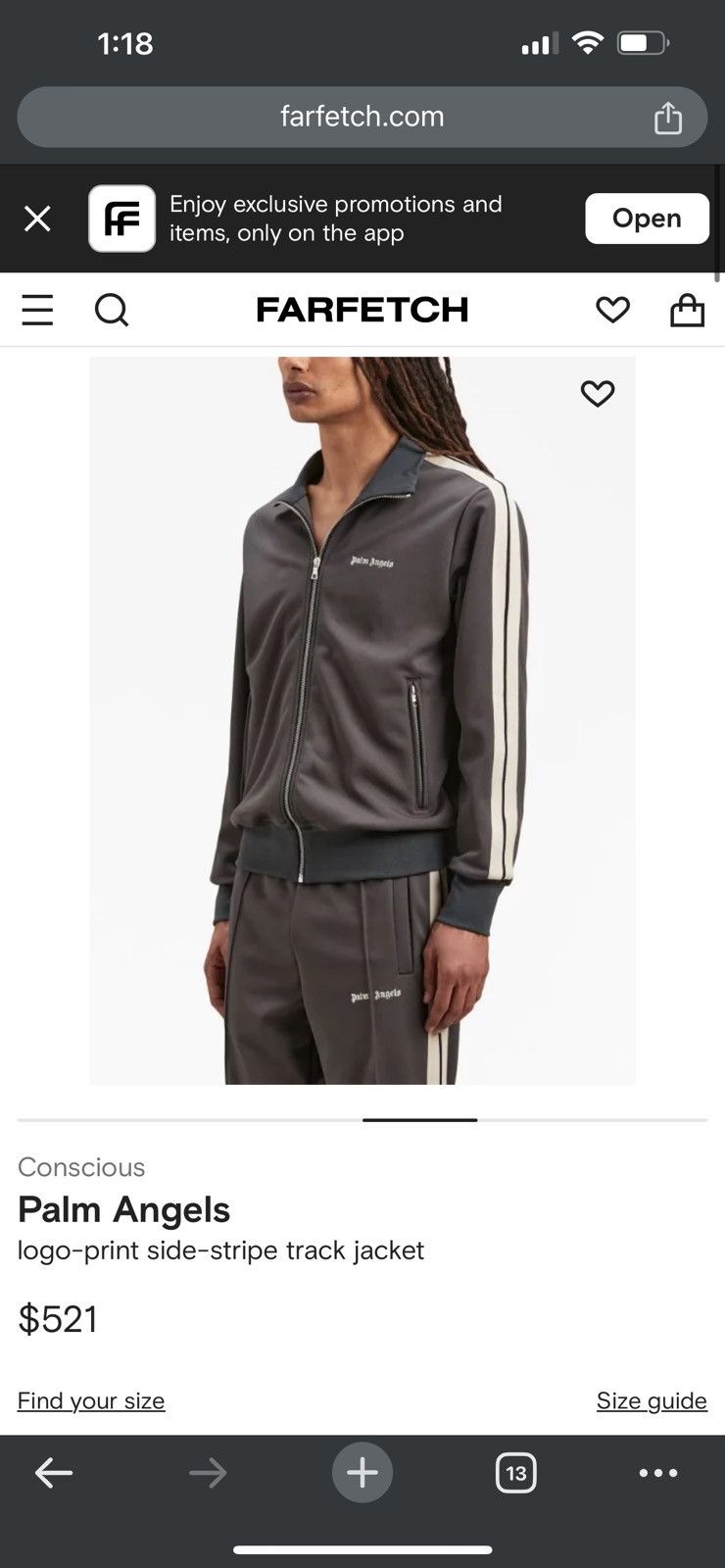Palm Angels Palm Angels Tracksuit Top Light Zip-Up Jacket Windbreaker Size US M / EU 48-50 / 2 - 13 Thumbnail