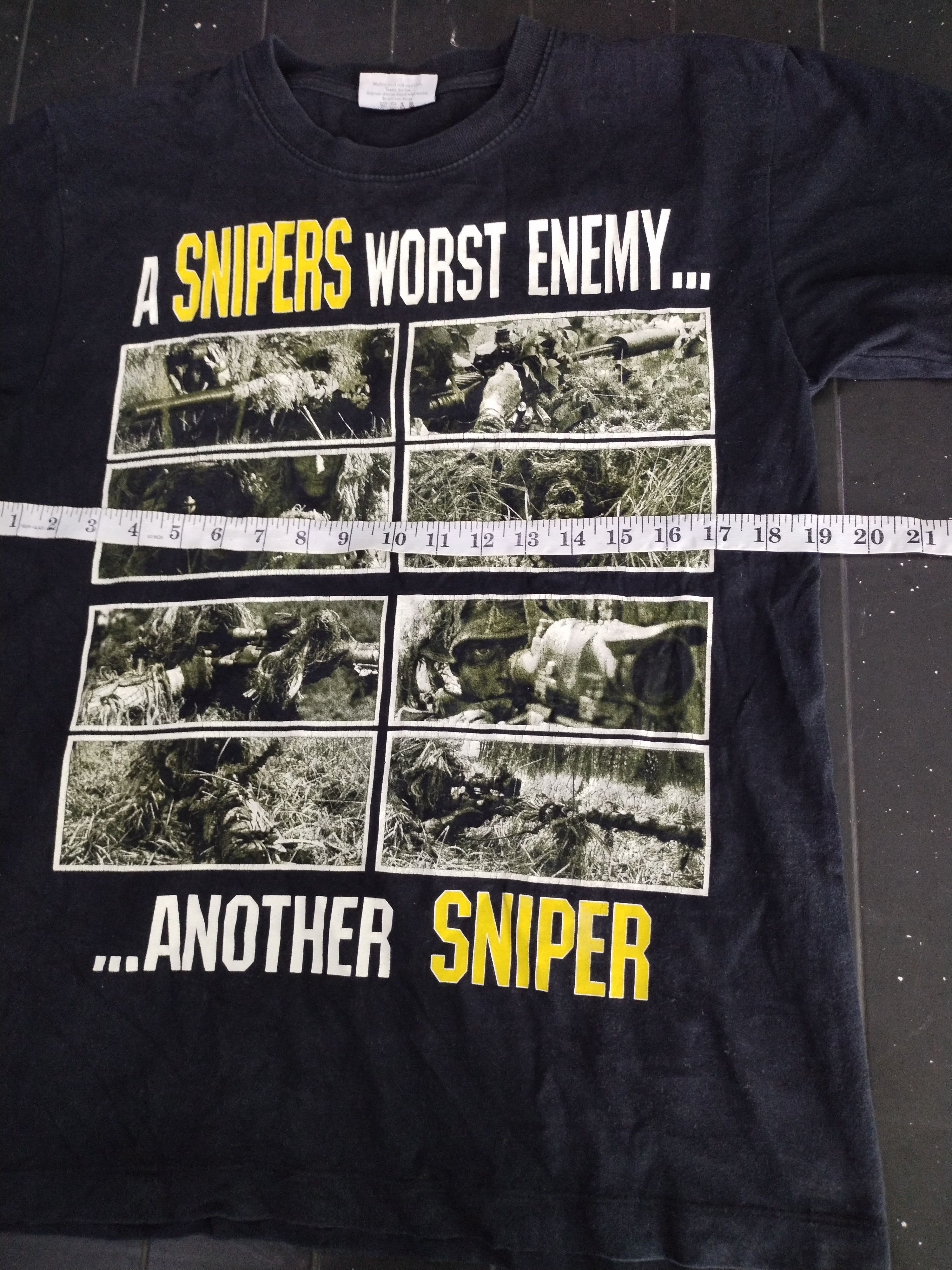 Sniper Gang Vintage Survivors Sniper One Shot, One Kill Shirt Tee Size US M / EU 48-50 / 2 - 8 Thumbnail