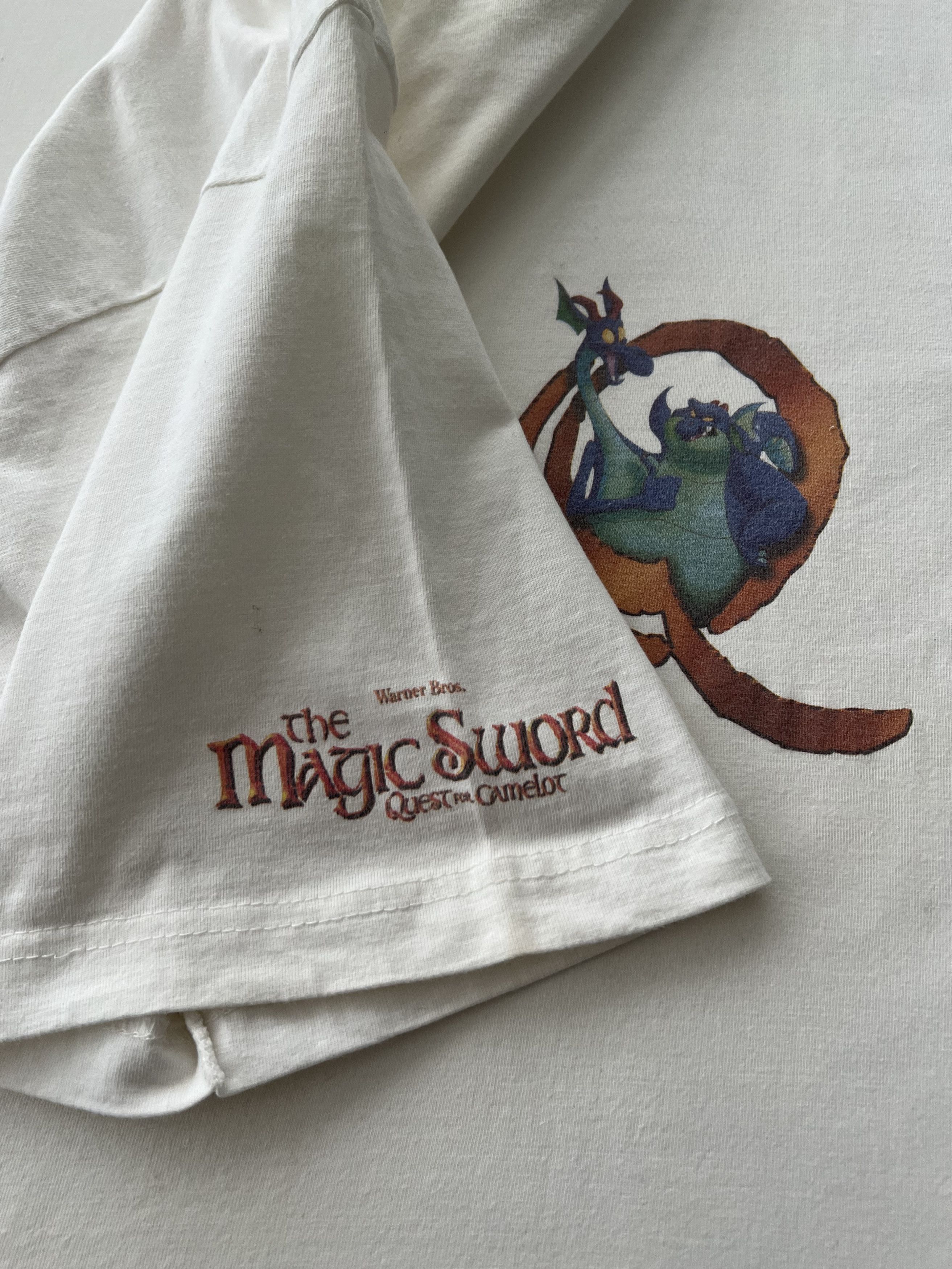 Cartoon Network Vintage 1998 The Magic Sword Quest for Camelot White T-shirt Size US L / EU 52-54 / 3 - 5 Thumbnail