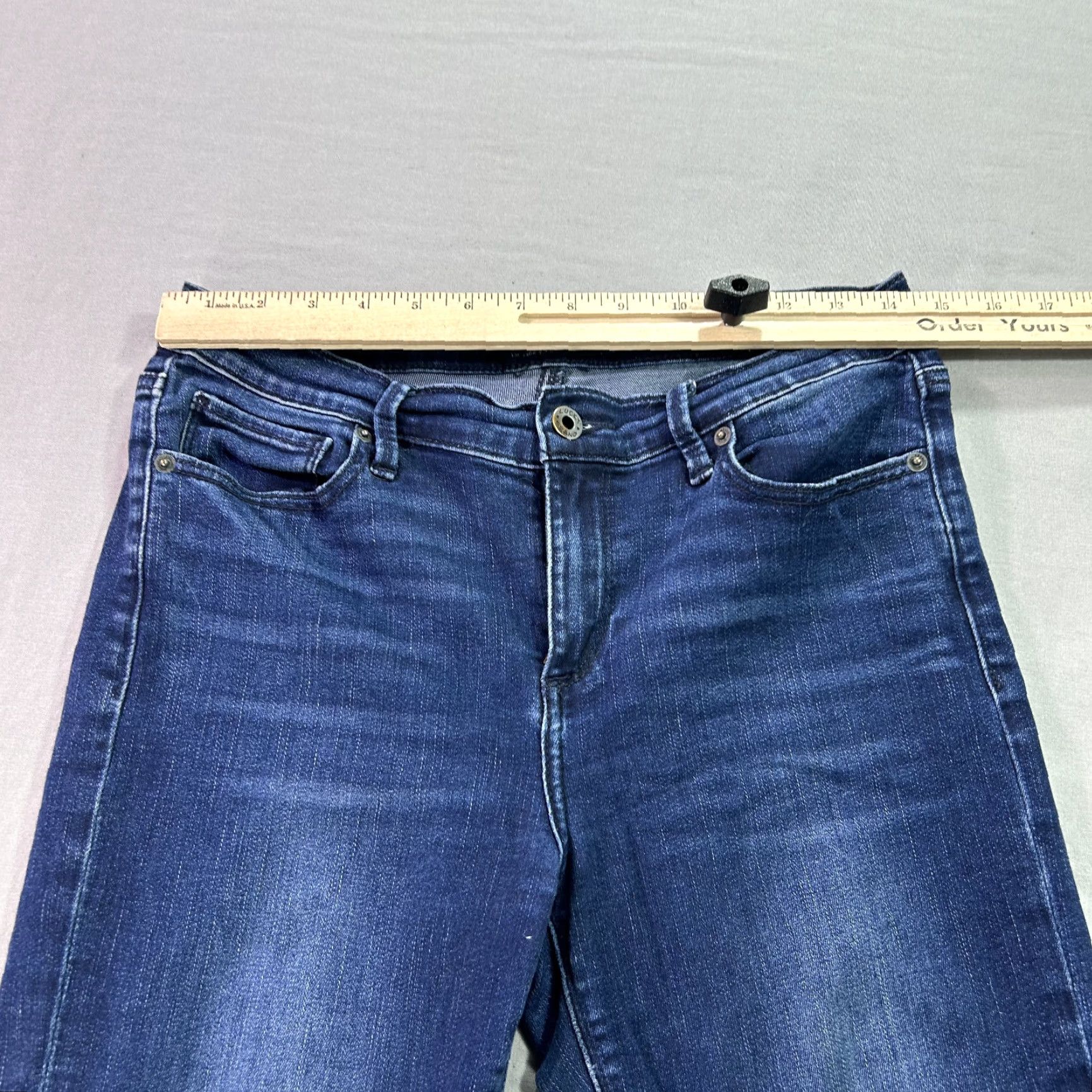 Lucky Brand Lucky Brand Brooke Jeans Womens 8/29 Blue Denim Straight Leg 29x28 Hip Pocket 5-Pocket Size 30" / US 8 / IT 44 - 6 Thumbnail