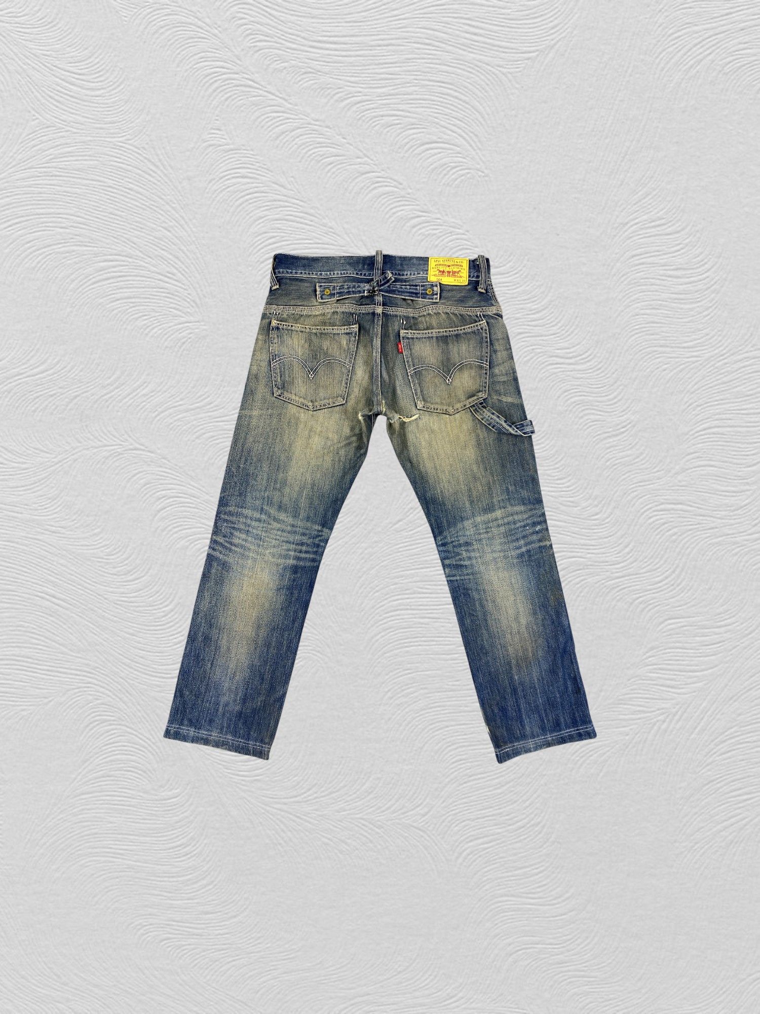 Levi's Dirty Blue Vintage Levi's 504 Jeans 35x28.5 Denim -SJ152 Size US 35 - 2 Thumbnail