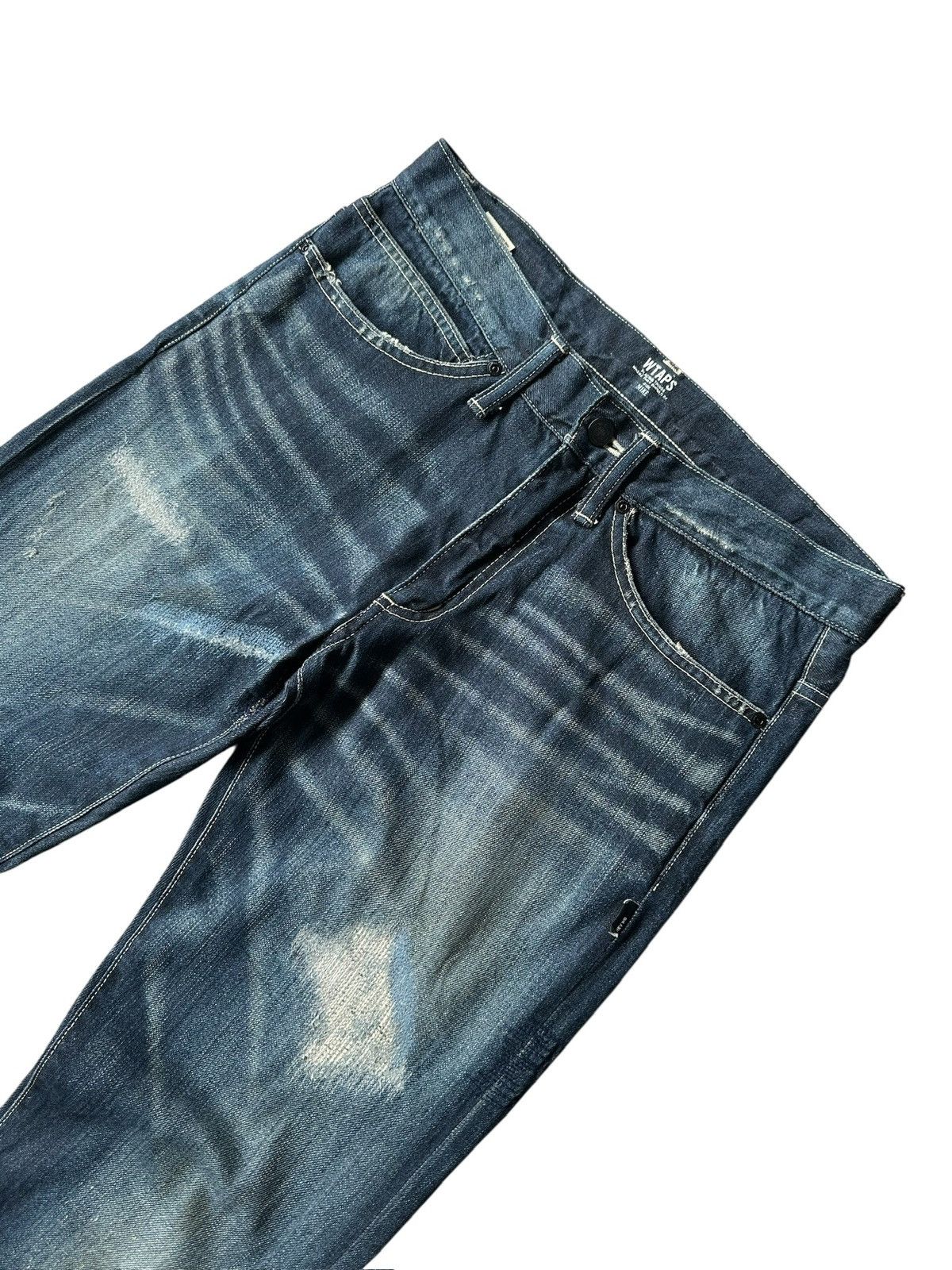 Wtaps 11SS - WTAPS '' Who Dares Wins '' trashed denim jeans Size US 32 / EU 48 - 5 Thumbnail