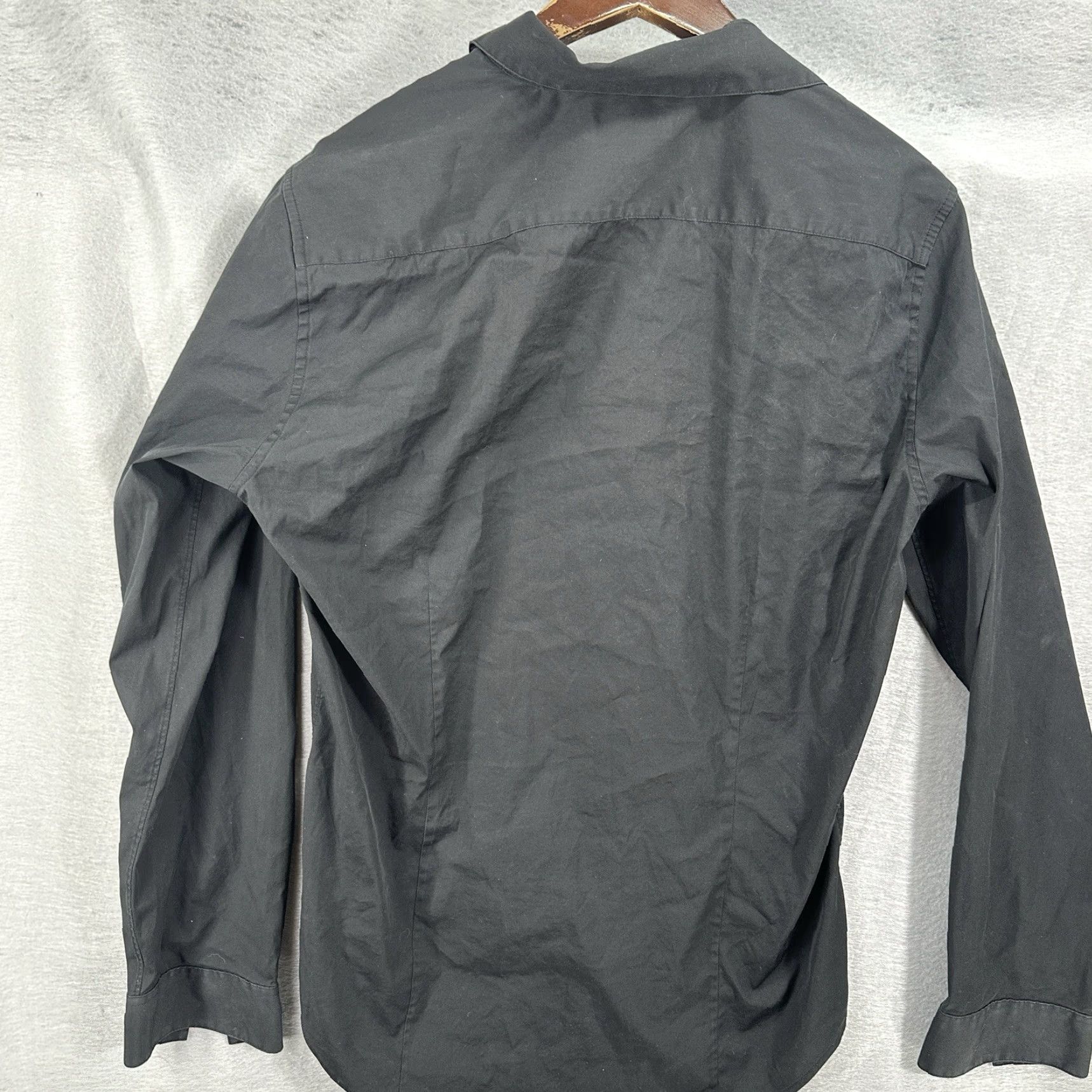 Theory Theory Button-Up Shirt Men Large Black Stretch Cotton Polyester Spandex Preppy Classic Size US L / EU 52-54 / 3 - 5 Thumbnail