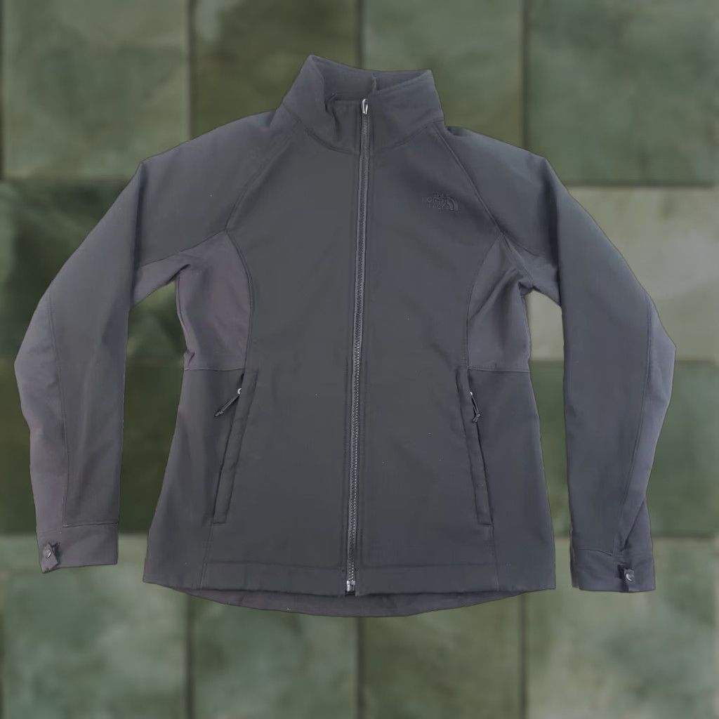 The North Face The North Face Jacket Womens Medium Black Windwall Coat Softshell Zip Mock Neck Windwall Jacket Women Medium Black Windwall Size M / US 6-8 / IT 42-44 - 1 Thumbnail