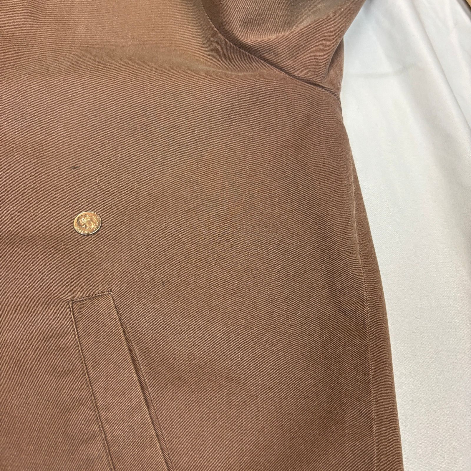 Vintage Vintage 60s Drizzler Twill Work Jacket C&C Zipper Chin Strap Size US L / EU 52-54 / 3 - 9 Thumbnail