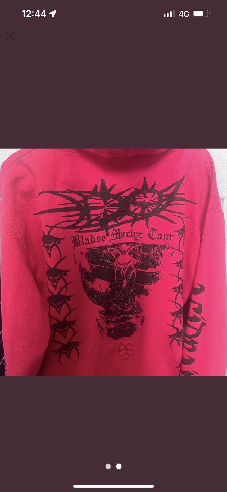 Other Bladee Aci Drain pink hoodie Size US M / EU 48-50 / 2 - 2 Thumbnail