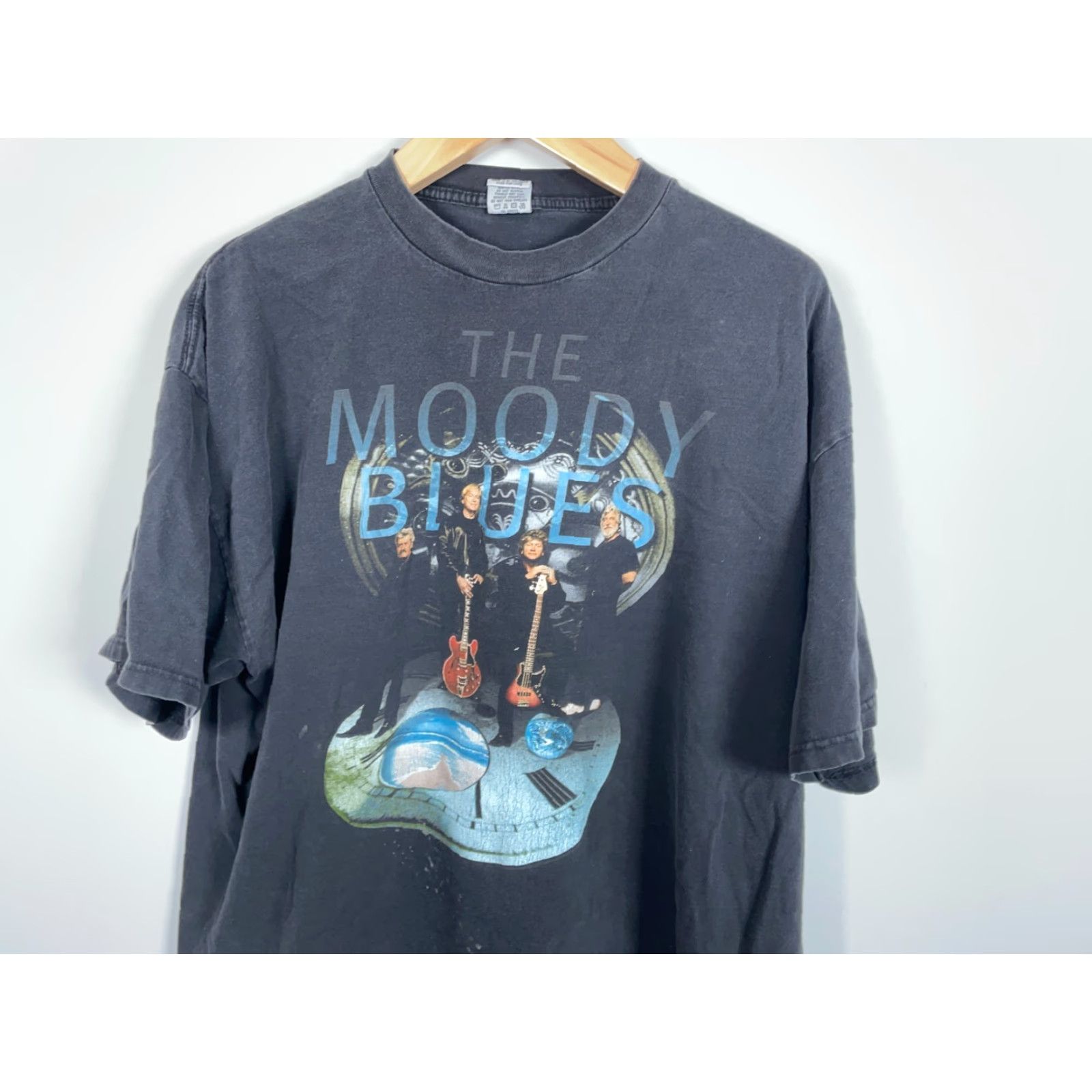 Doublet VINTAGE Moody Blues Strange Times Tour T-Shirt Cygnus 2XL Black Double-Sided Graphic Print Men Shirt 90s Music Size US XXL / EU 58 / 5 - 4 Thumbnail