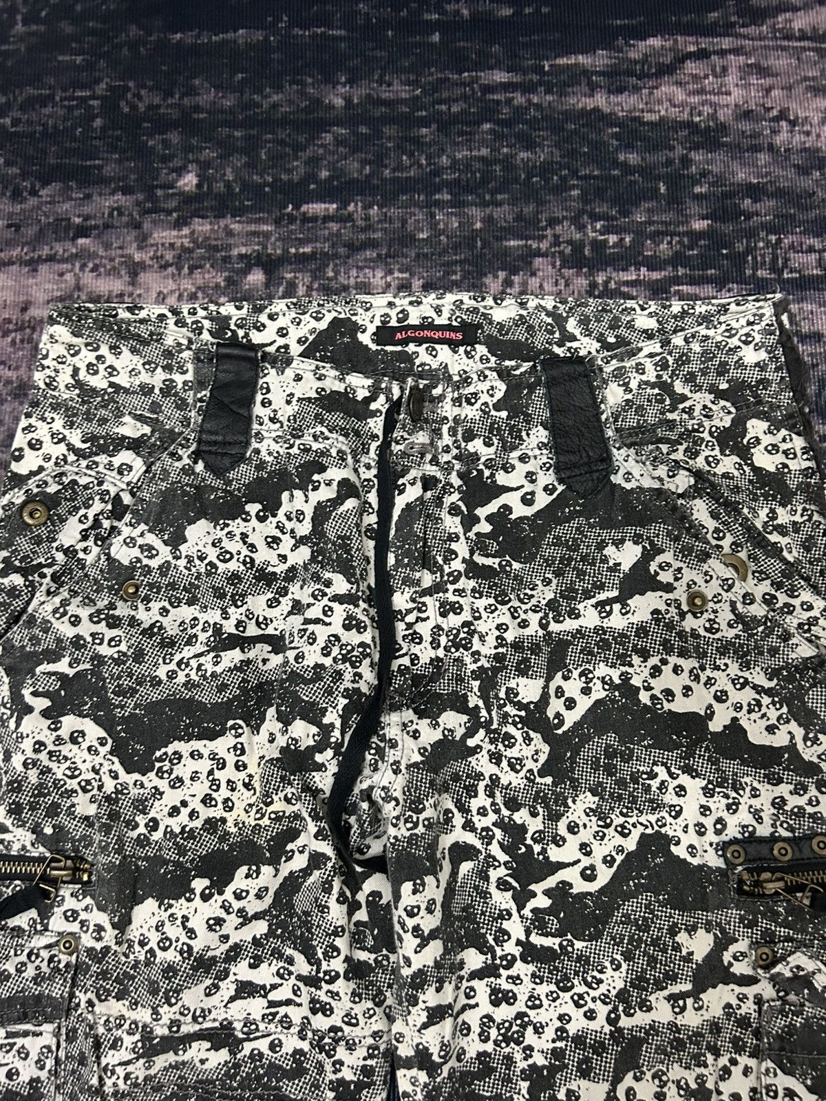 Seditionaries Algonquins Spiritual Weapon Skull Cargo Bondage Pants Size US 31 - 10 Thumbnail