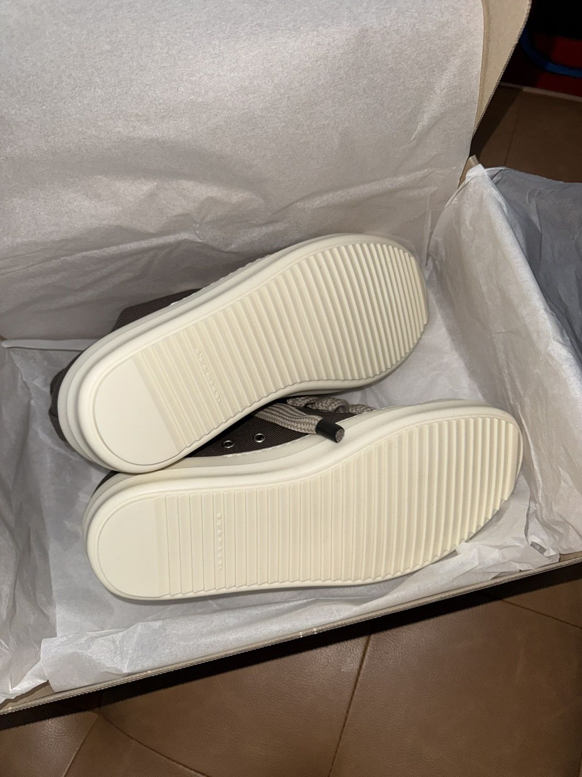 Rick Owens Drkshdw Rick owens 'dust' jumbo lace canvas sneakers Size US 9 / EU 42 - 8 Thumbnail