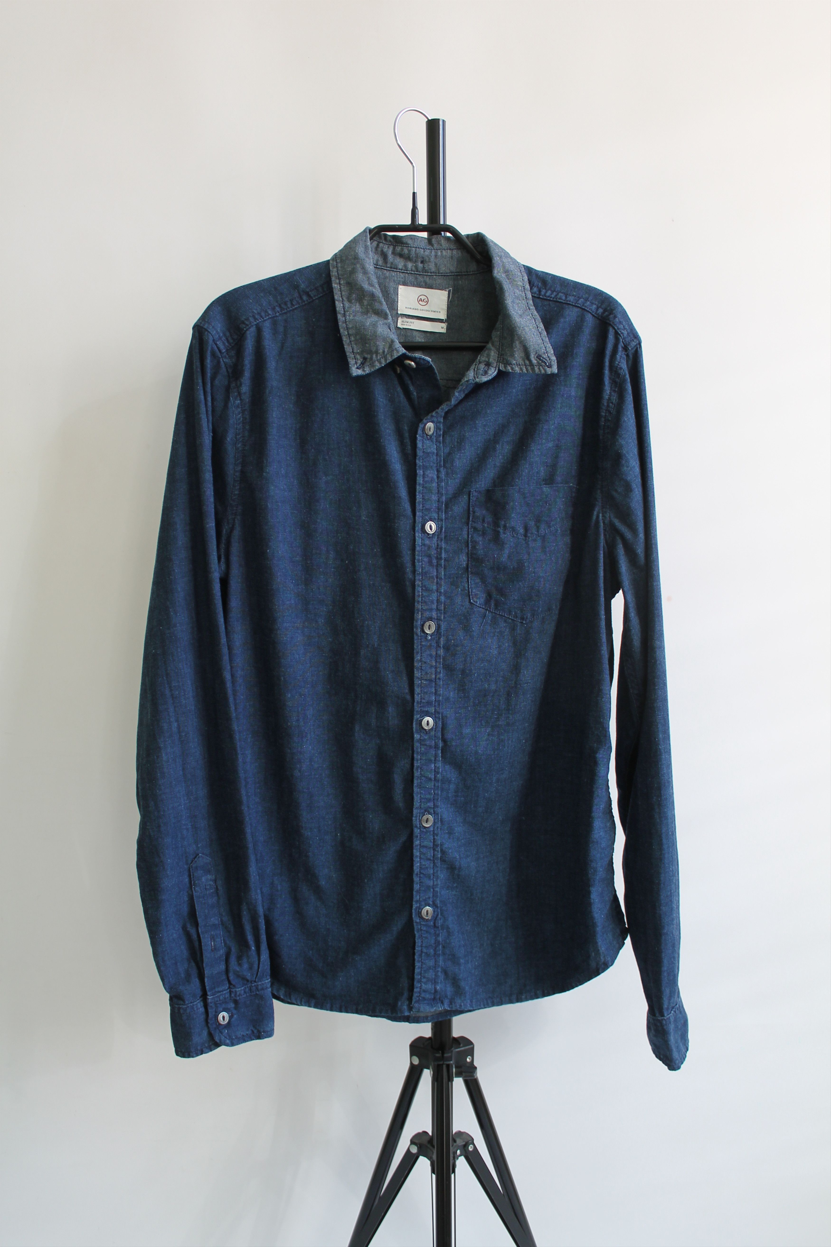 AG Adriano Goldschmied AG Adriano Goldschmied denim shirt blue indigo Size US M / EU 48-50 / 2 - 1 Thumbnail