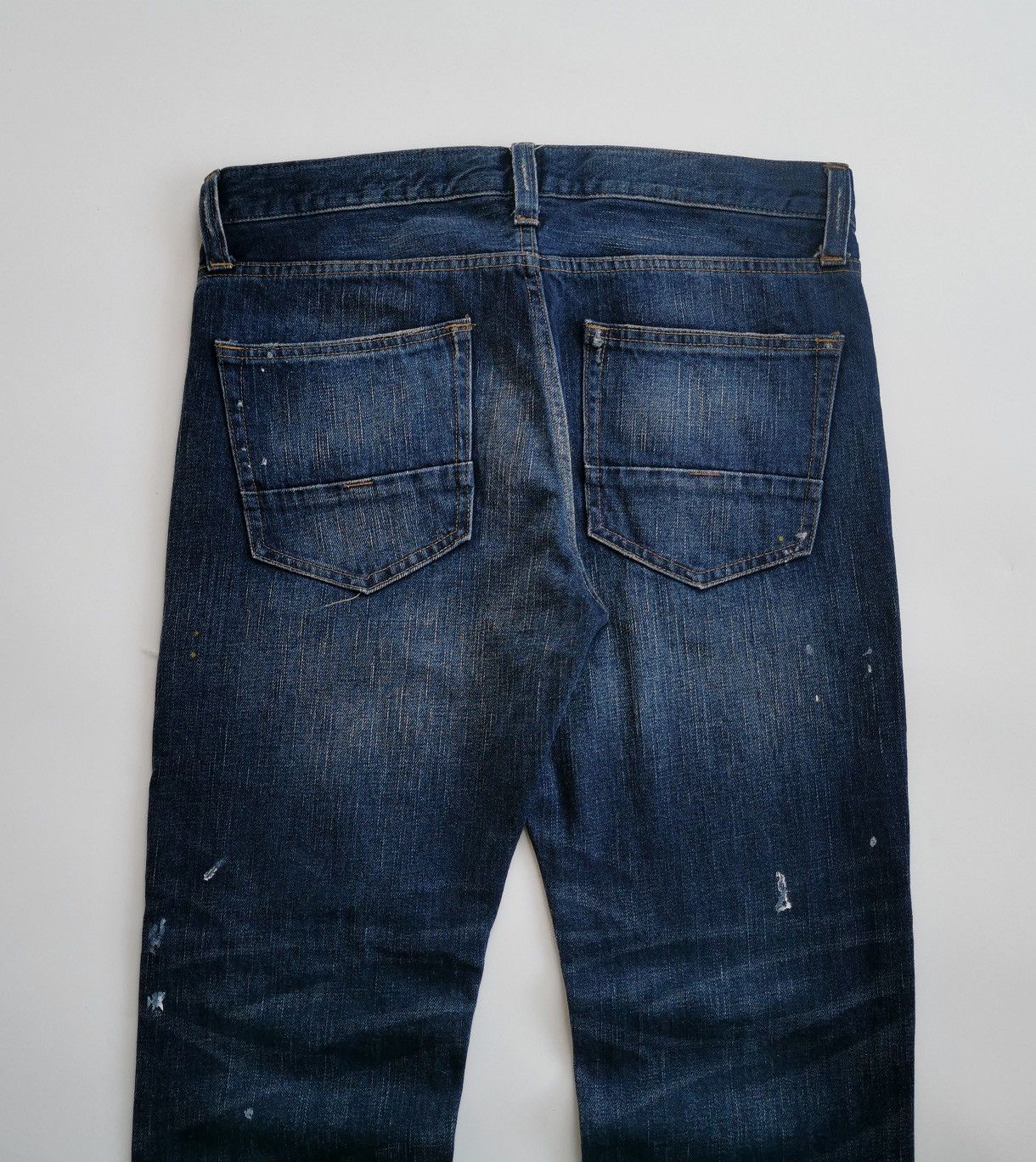 Vintage Back Number Patchwork Reworked Ankle Jeans Vintage Size US 33 - 4 Thumbnail