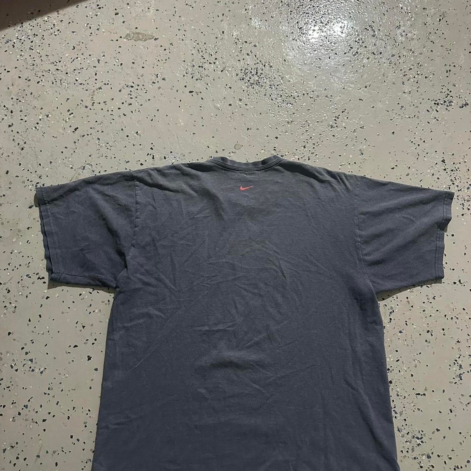 Nike Y2k navy nike spellout tee Size US L / EU 52-54 / 3 - 3 Thumbnail