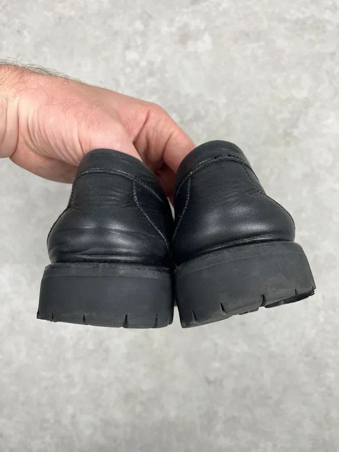 Gucci Gucci Black Signature Leather Loaffers Size US 13 / EU 46 - 8 Thumbnail
