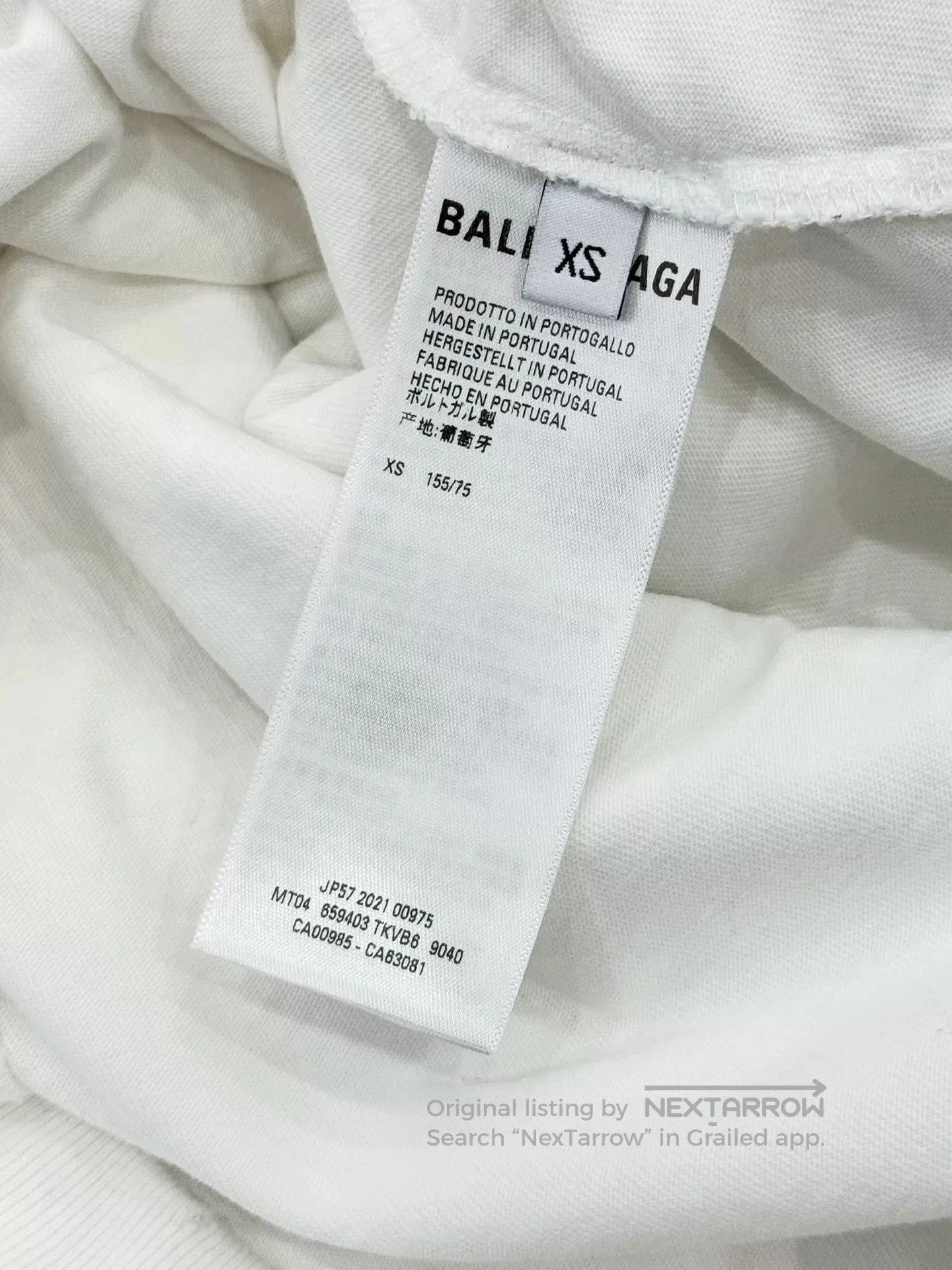 Balenciaga Distressed Graphic Hoodie Size XS.