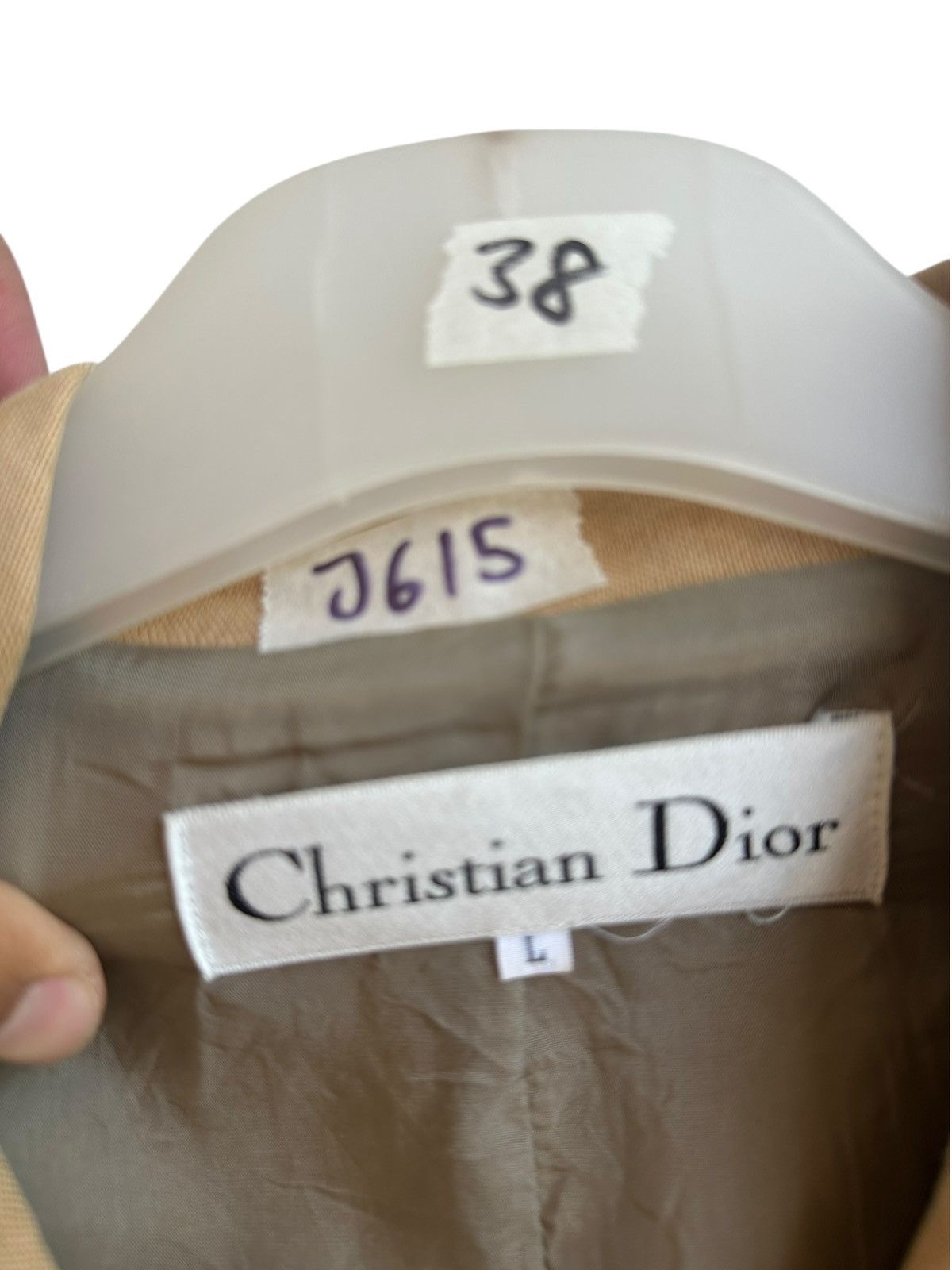 Dior Vintage Christian Dior Short Sleeve Tan Tailored Jacket Size US S / EU 44-46 / 1 - 3 Thumbnail