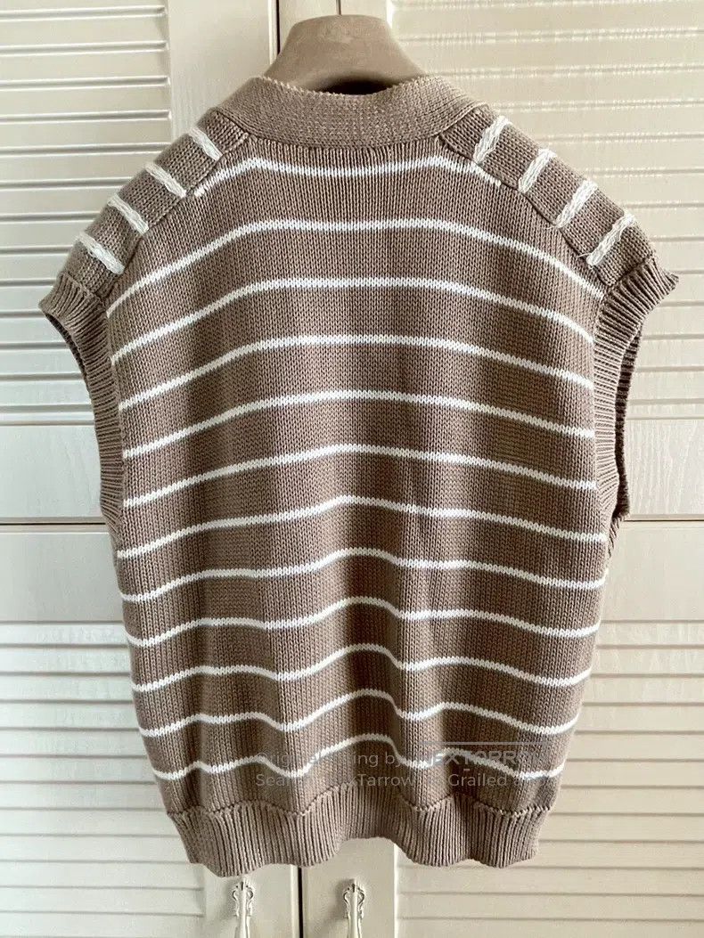 Brunello Cucinelli Brunello Cucinelli Striped Beaded Vest Vest Size M / US 6-8 / IT 42-44 - 2 Thumbnail