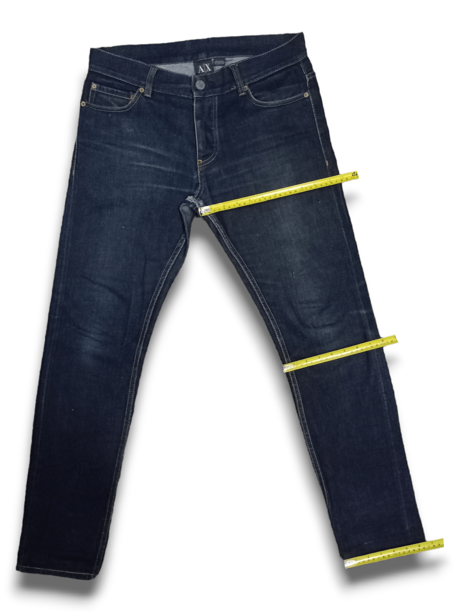 Armani Exchange Vintage Armani Selvedge Raw Denim Blu Jeans Size US 32 / EU 48 - 14 Thumbnail