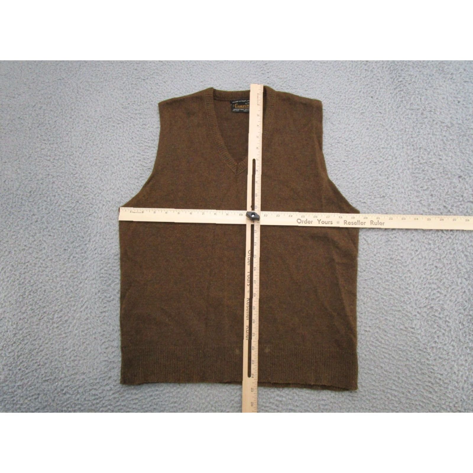 Vintage VINTAGE Campus Wool Knit Vest Brown Retro Women L Reading Size L Size L / US 10 / IT 46 - 4 Thumbnail