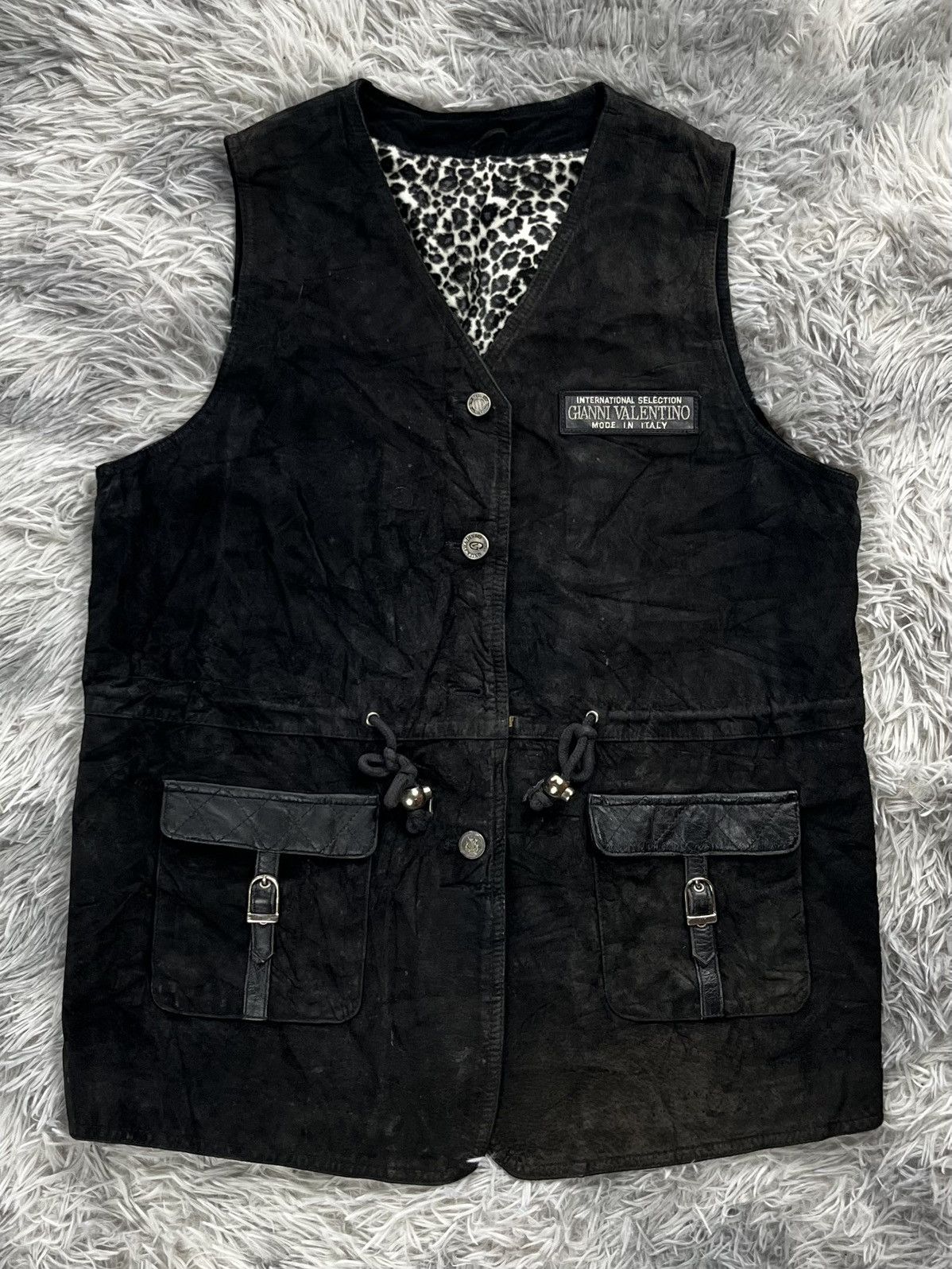Gianni Valentino Vintage Gianni Valentino Laether Vest Size US XS / EU 42 / 0 - 1 Thumbnail