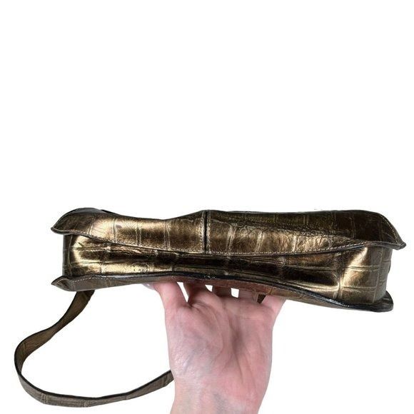 Designer × Vintage Carlos Falchi Exotic Genuine Alligator Crocodile Handmade Sh Size ONE SIZE - 9 Thumbnail