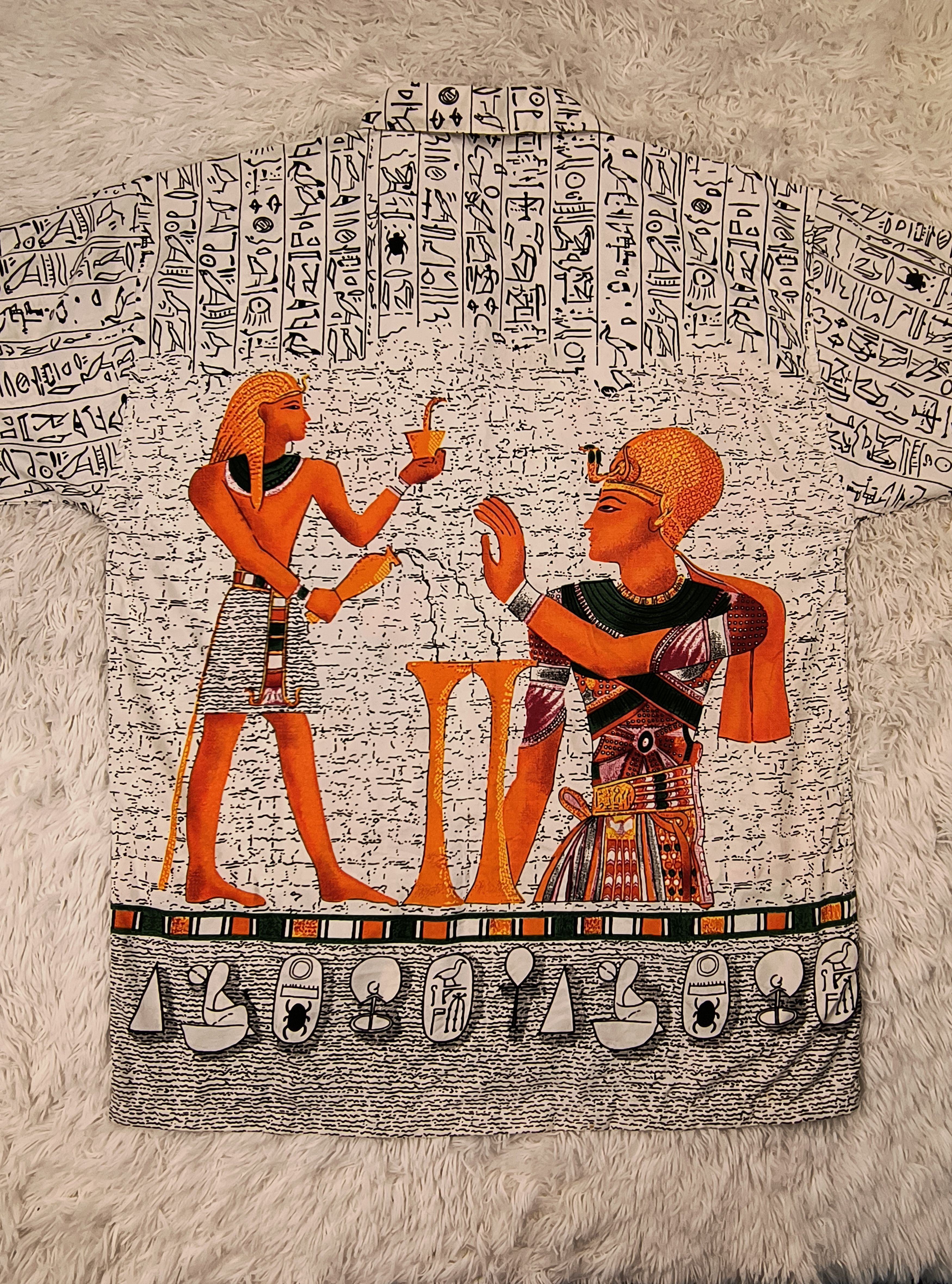 Other Vintage egyptian pharaoh Ramses II 90s button up shirt Size US L / EU 52-54 / 3 - 8 Thumbnail