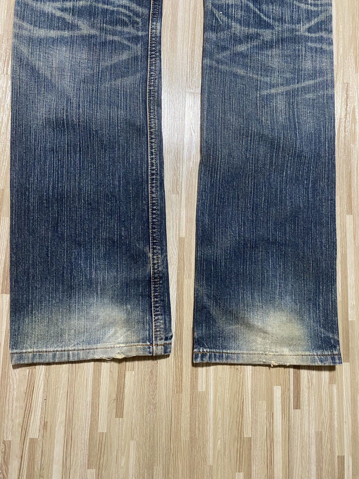 Edwin 🔥Thrash Exclusive Vintage Edwin Rusty Distress Denim Jean Size US 28 / EU 44 - 17 Thumbnail