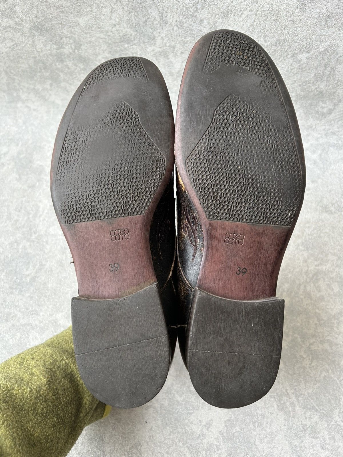 10 Corso Como Corso Como Y2K Western Flame Leather Derby Loafers Size US 8.5 / EU 41-42 - 13 Thumbnail