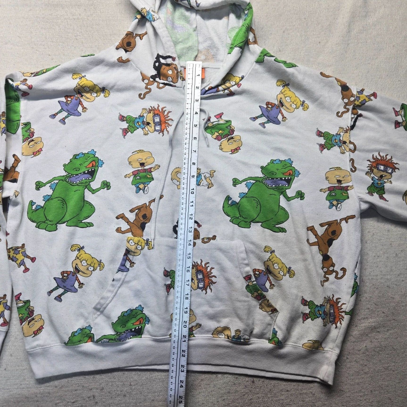 Nickelodeon VINTAGE Nickelodeon Rugrats Hoodie Sweatshirt Adult 2XL White All Over Print Mens Hoodie Size US XXL / EU 58 / 5 - 6 Thumbnail