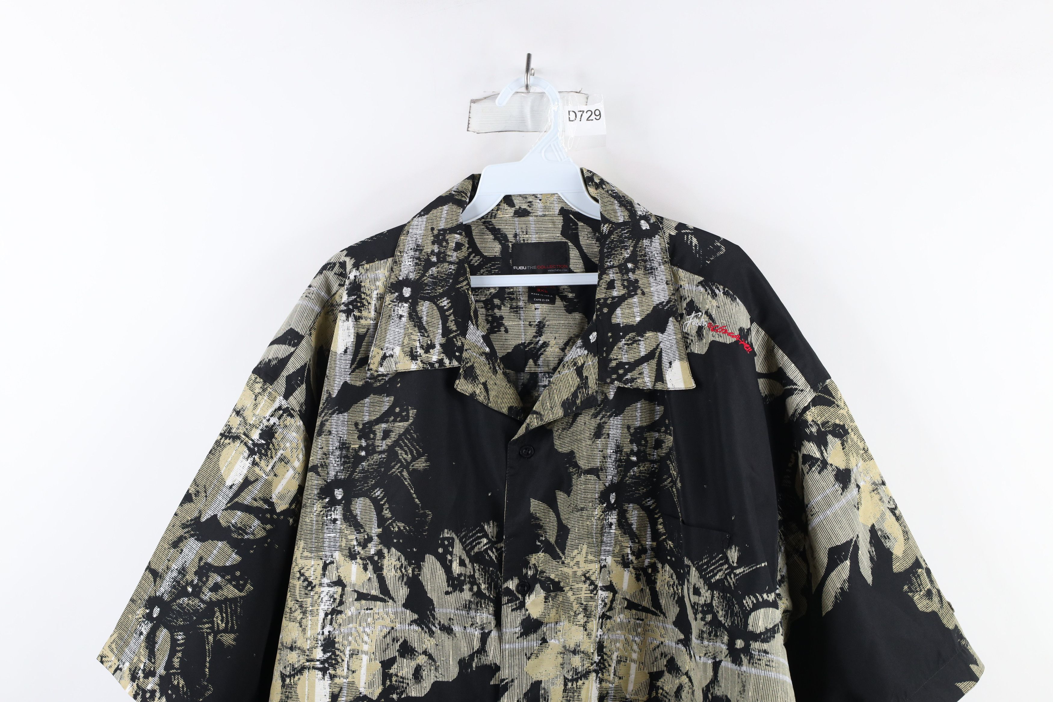 Fubu × Vintage Vintage 90s FUBU Out Baggy Fit Abstract Flower Button Shirt Size US XXL / EU 58 / 5 - 2 Thumbnail