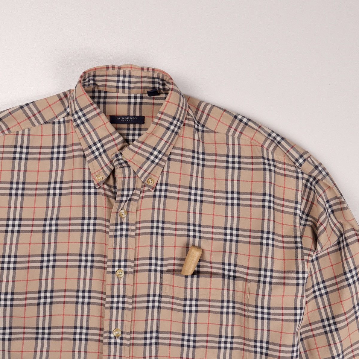 Burberry Vintage BURBERRY Nova Check Long Sleeve Shirt Made In USA Size US L / EU 52-54 / 3 - 13 Thumbnail