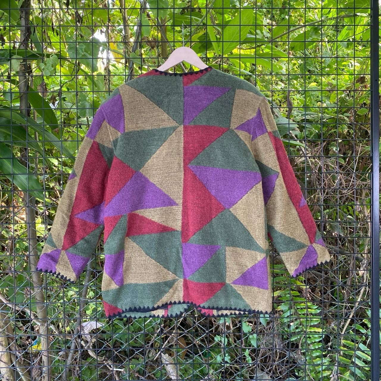 Japanese Brand × Vintage Vintage Abstract Button Up Cardigan Jacket Size L / US 10 / IT 46 - 7 Thumbnail