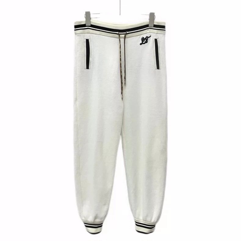 Louis Vuitton Louis Vuitton size s White wool striped drawstring sweatpan Size US 28 / EU 44 - 1 Thumbnail