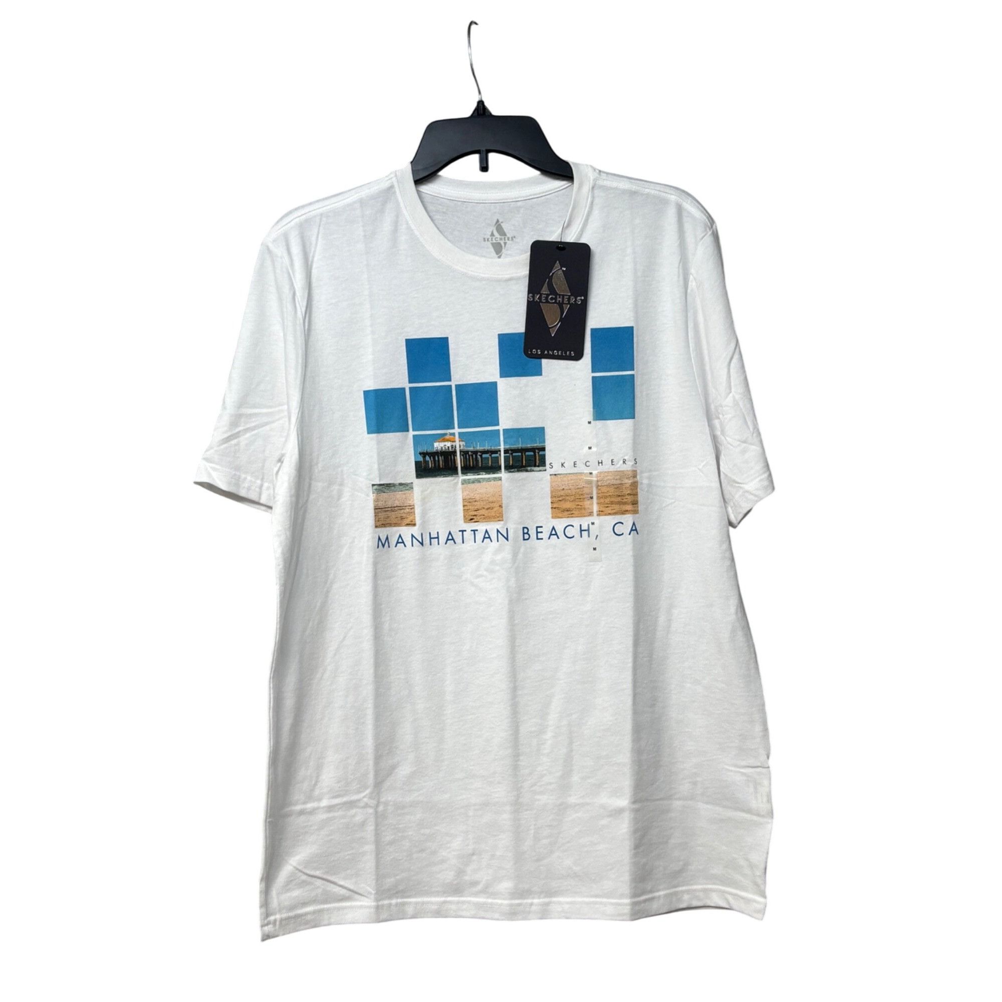 SKECHERS Skechers Manhattan Beach Pier Tee, Bright White, Sz. M Size M / US 6-8 / IT 42-44 - 2 Thumbnail
