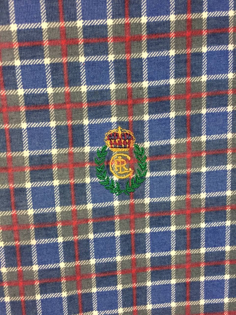 Chaps Ralph Lauren Vtg Chaps Ralph Lauren Crest Logo Plaid Polo Shirt Size US XL / EU 56 / 4 - 4 Thumbnail
