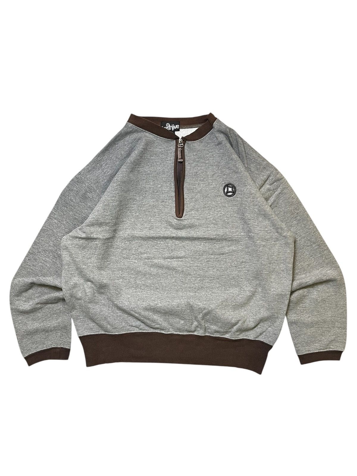 Freshjive Vintage 90s Freshjive Quarter Zip Sweatshirt Size US L / EU 52-54 / 3 - 1 Thumbnail
