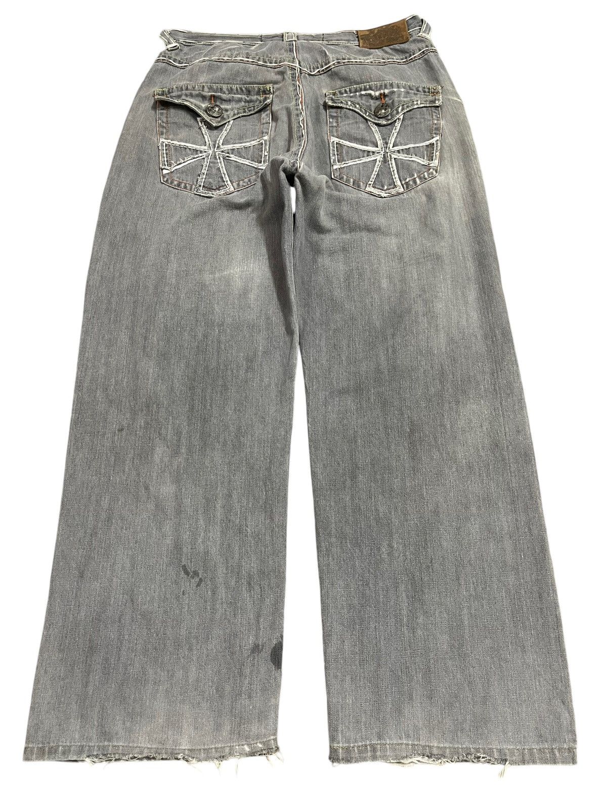 JNCO Vintage Japanese Brand Faded Wash Style Baggy Jeans Size US 32 / EU 48 - 2 Thumbnail