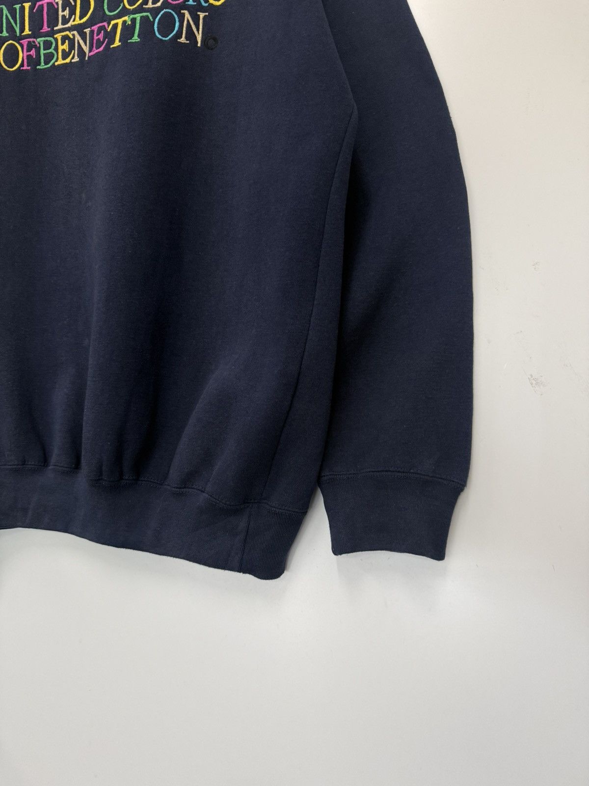 United Colors Of Benetton 🔥 UNITED COLORS OF BENETTON MULTICOLOR EMBROIDED SWEATSHIRT Size US M / EU 48-50 / 2 - 2 Thumbnail